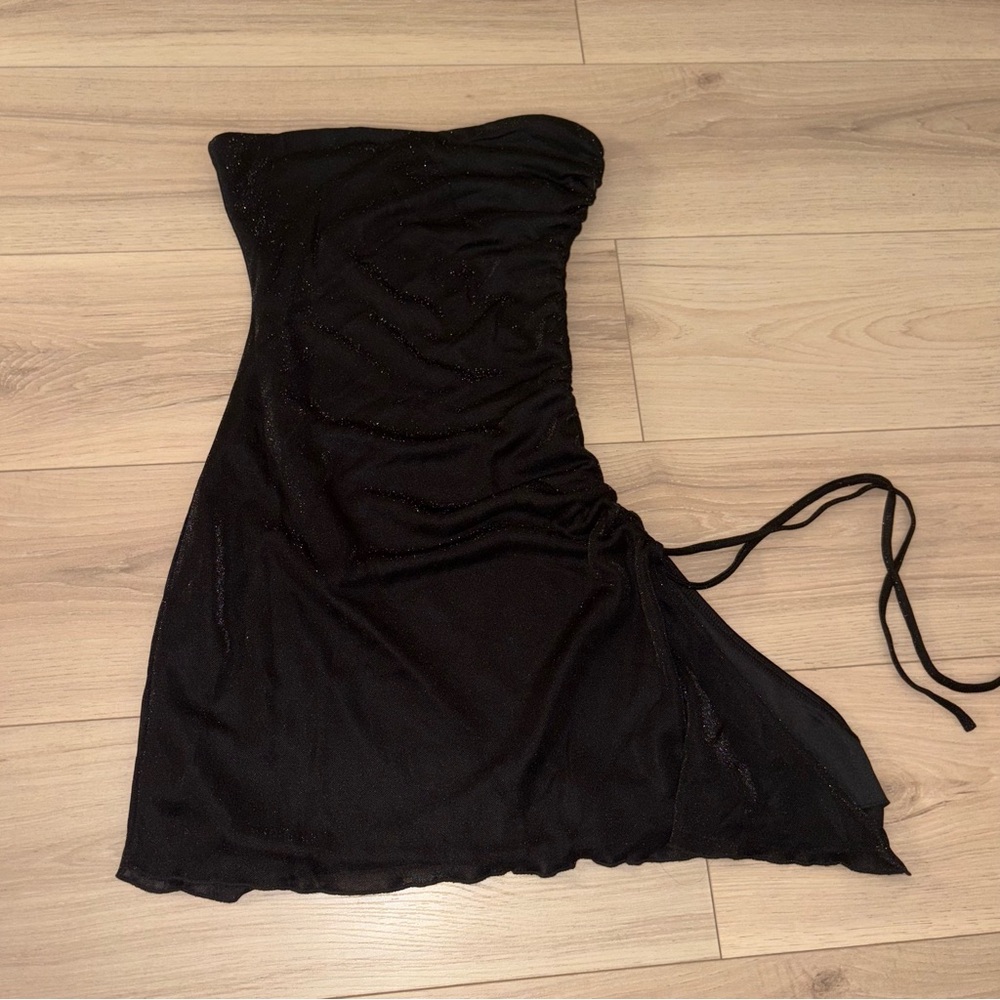 Princess Polly Strapless Black Cocktail Dress